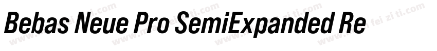 Bebas Neue Pro SemiExpanded Regular字体转换